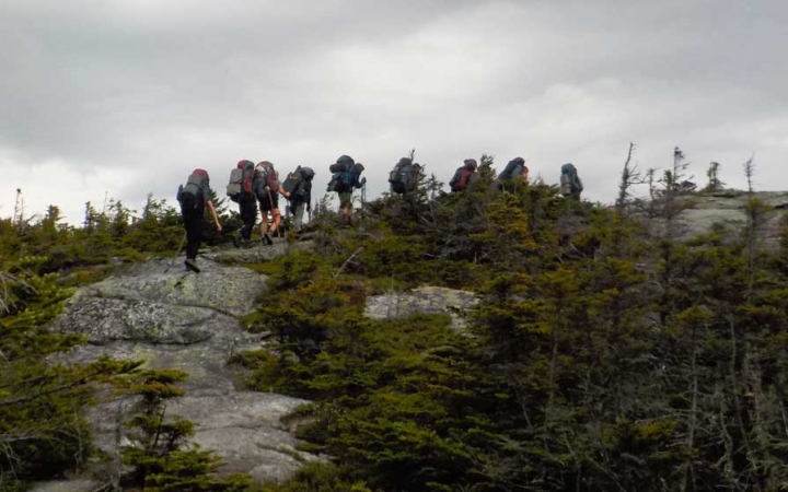 backpacking trip for teens in maine